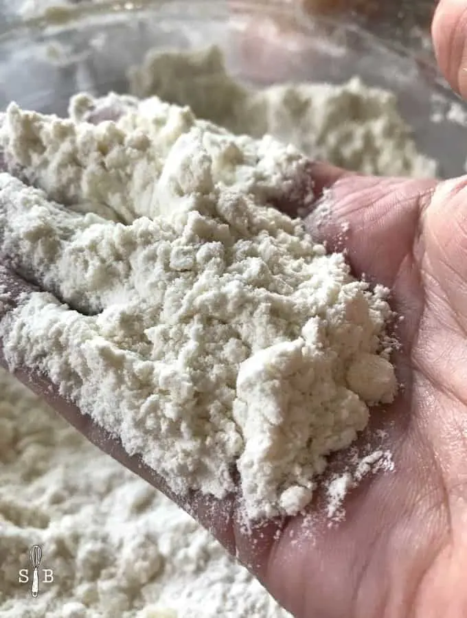 Course Crumb mixture for scones