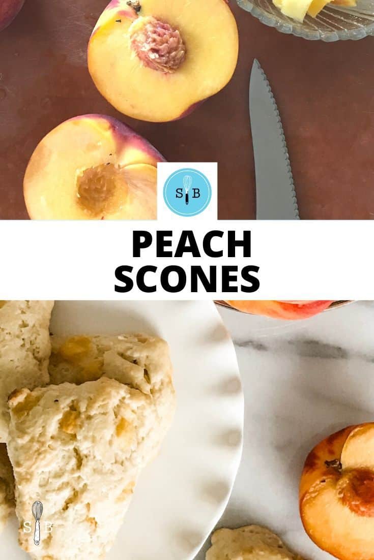 Fresh Peach Scones
