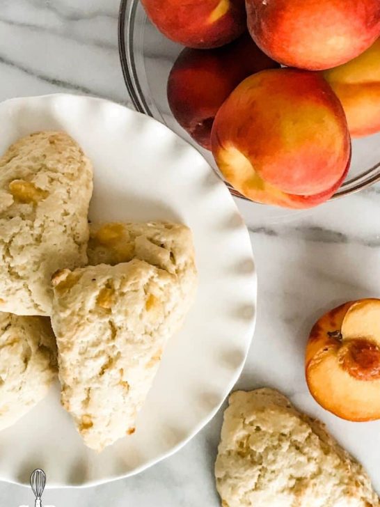 Fresh Peach Scone -Easy & Delicious Recipe!