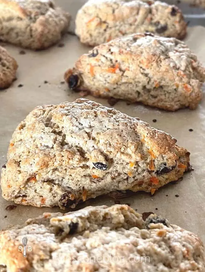 Perfect Fluffy Scones with Carrots and Raisins