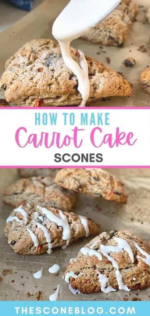 How to make Carrot Cake Scones from Scratch