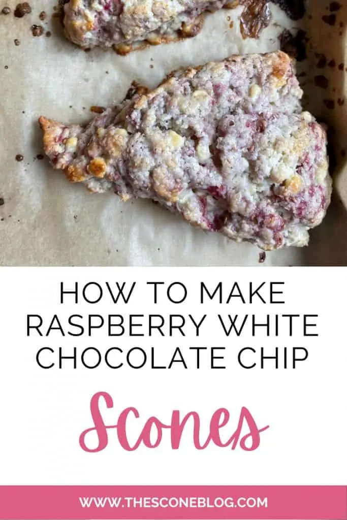 How to make raspberry white chocolate chip scones