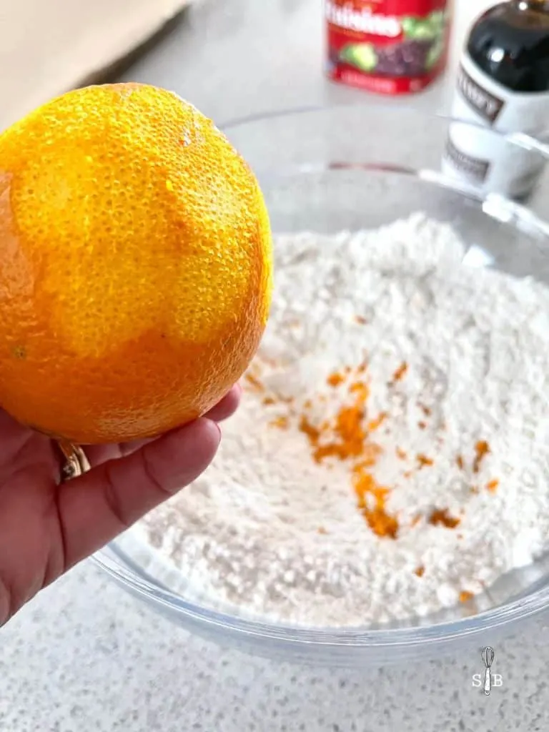 orange zest for scones