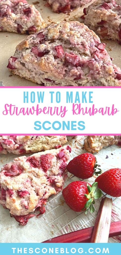 How to make strawberry rhubarb scones