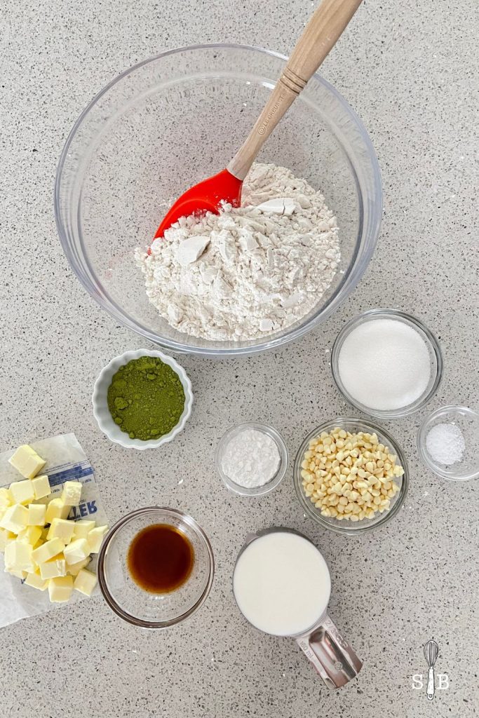 Matcha scone recipe ingredients