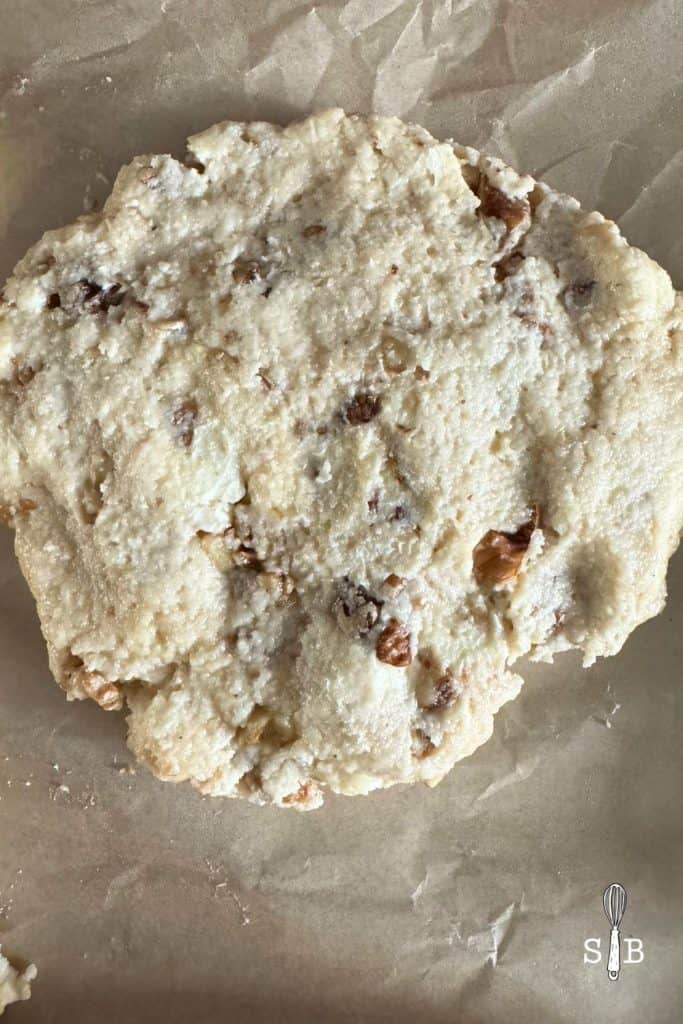 maple walnut scone dough