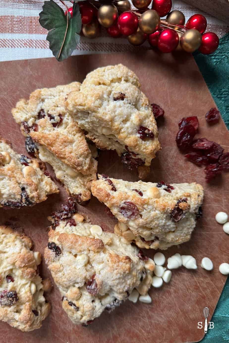 Easy Cranberry White Chocolate Scones Recipe The Scone Blog