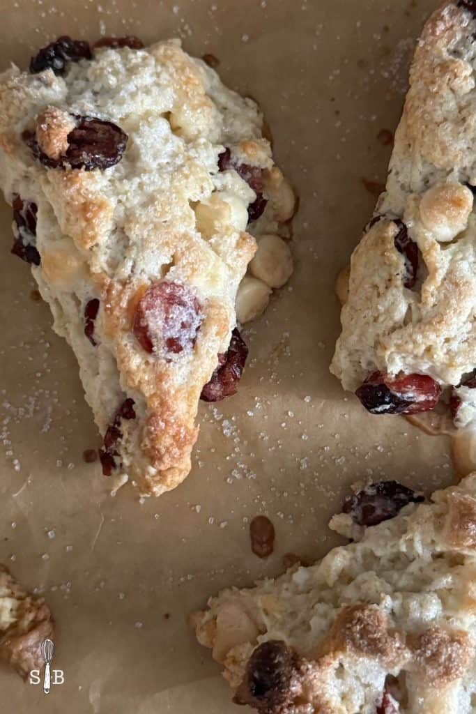 cranberry and white chocolate scones