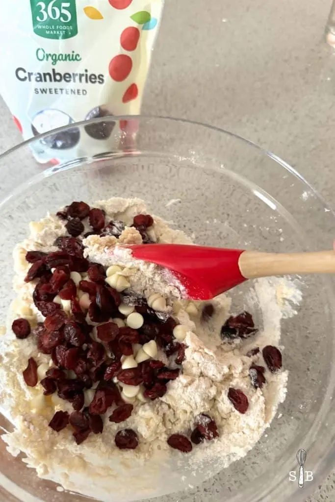Dried Cranberries and White Chocolate Chunks