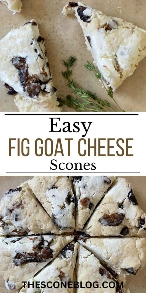 Easy Fig Goat Cheese Scones