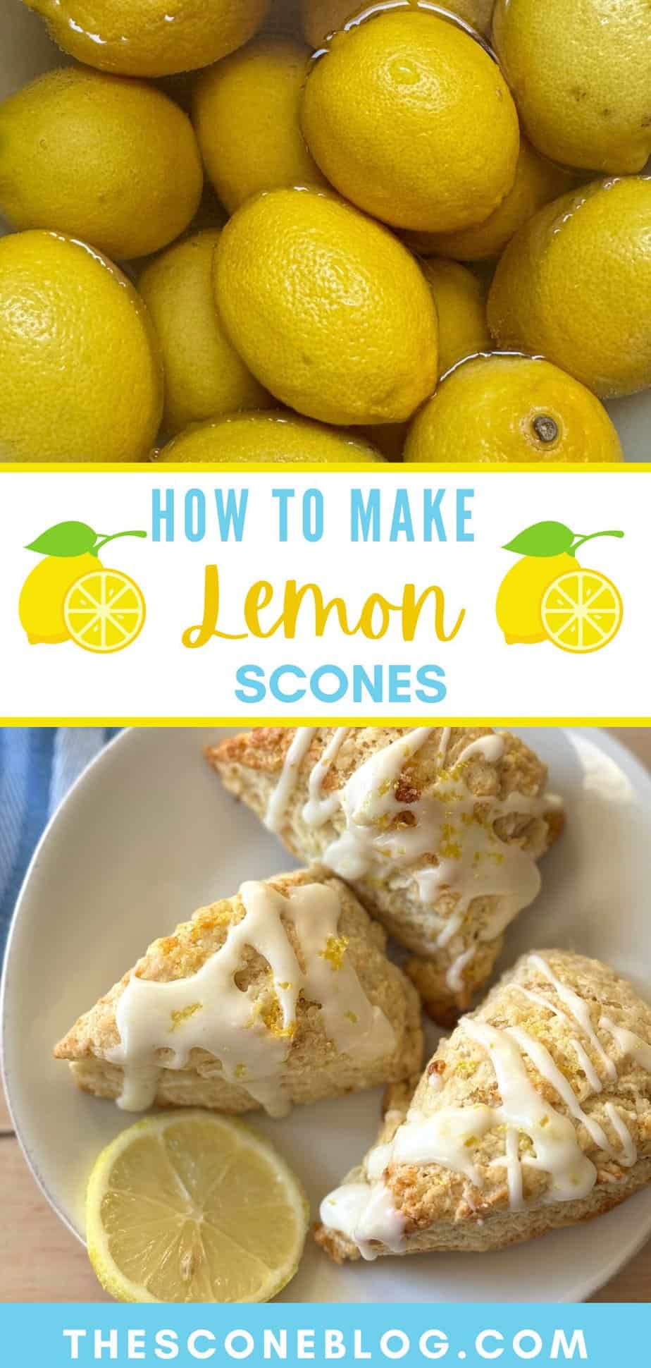 Easy Lemon Scones Recipe {With Lemon Glaze } the scone blog