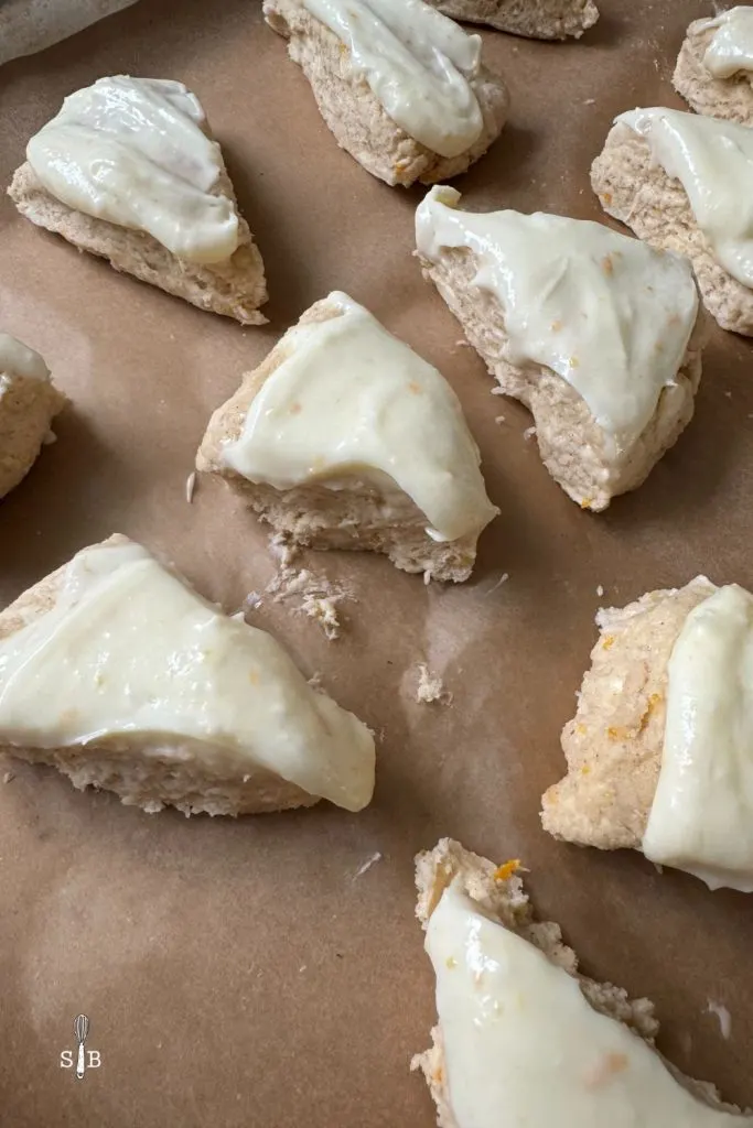 Cream Cheese topping for mardi gras scone