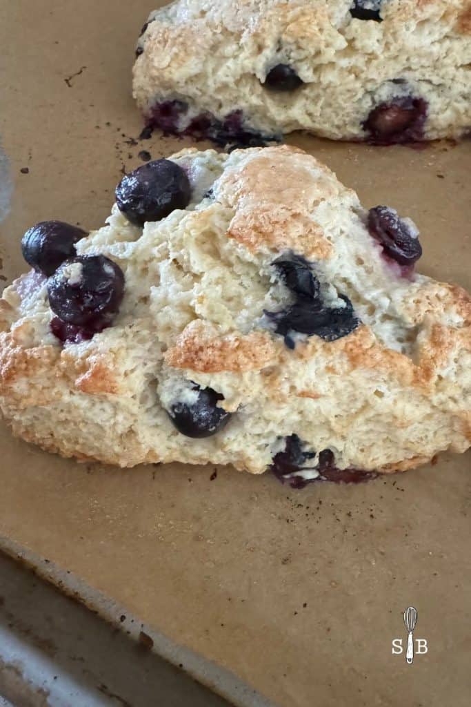 blueberry sourdough scones
