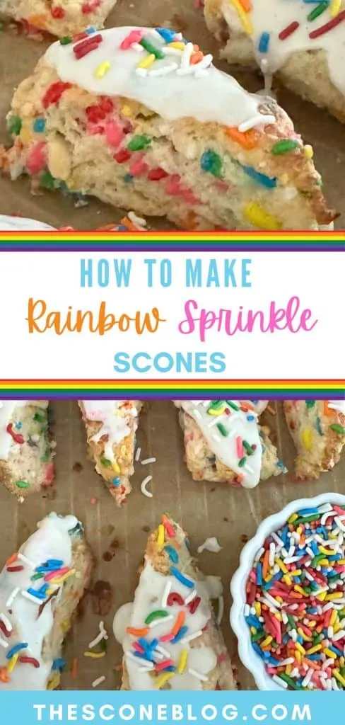 How to Make Rainbow Sprinkle Scones