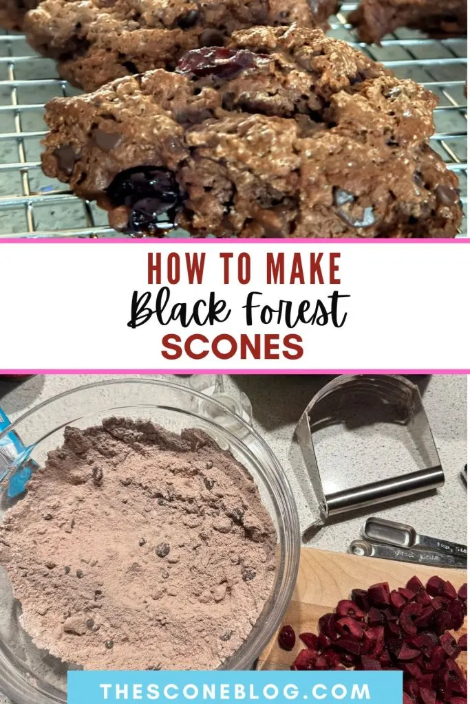 How to make Black Forest Cake Scones