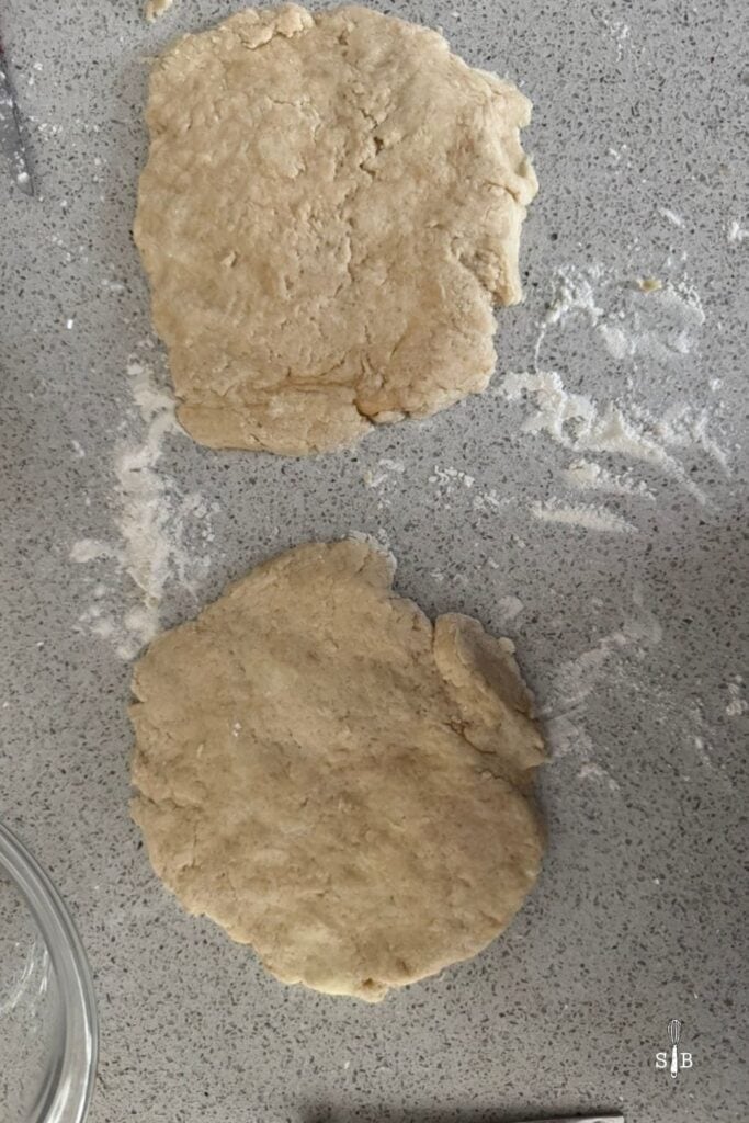 scone dough discs
