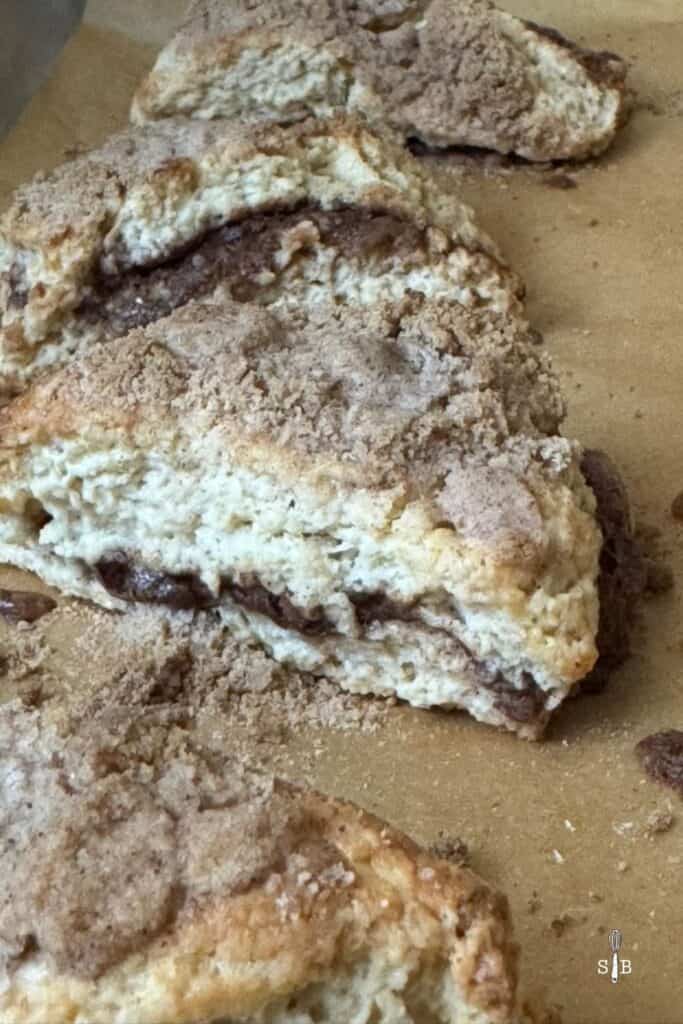 baked coffee cake scone