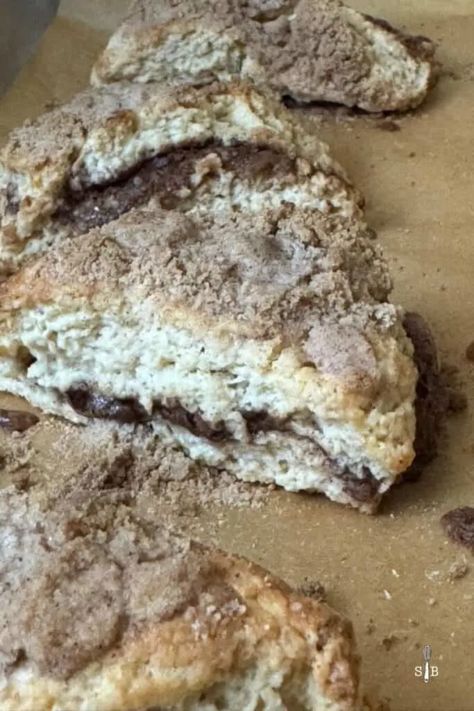 baked coffee cake scone