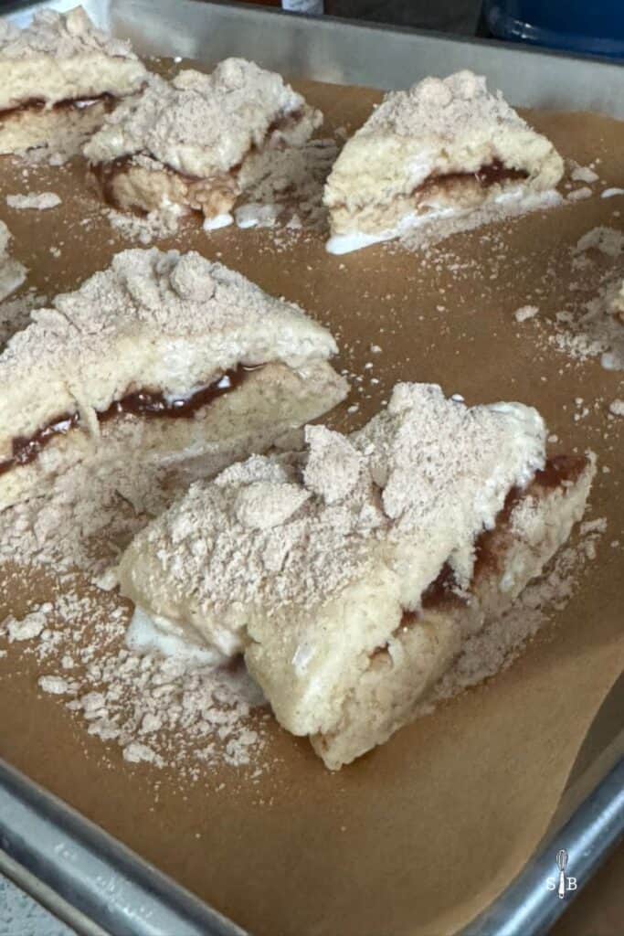 streusel scone topping